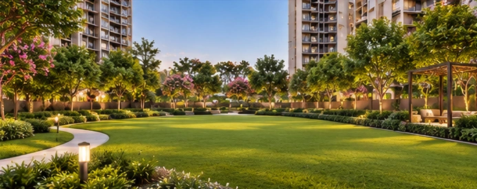 Green spaces at Godrej Properties Manpada
