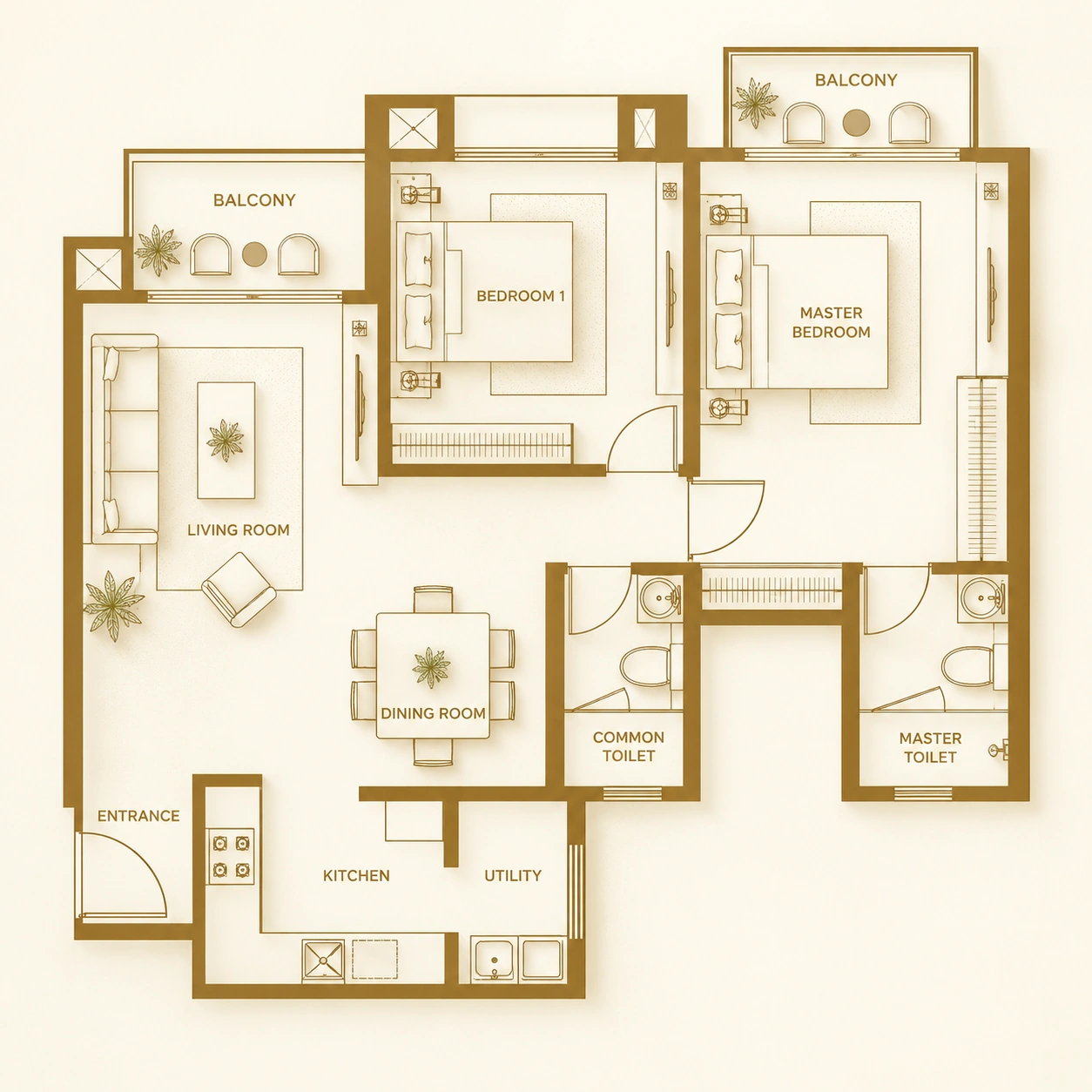 Godrej Properties Manpada floor plan