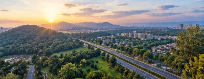Prime location view from Godrej Properties Manpada