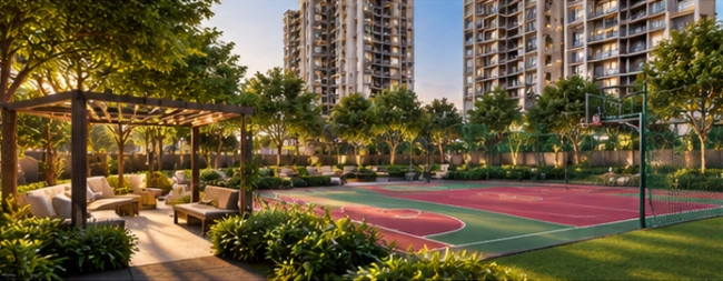 Amenity-rich community at Godrej Properties Manpada